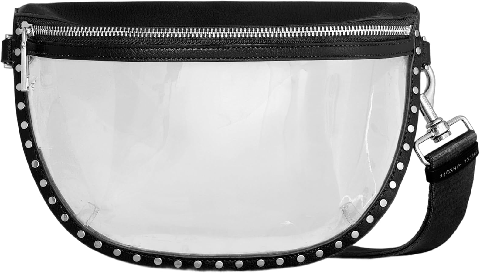 Amazon.com: Rebecca Minkoff Darren Clear Crescent Crossbody Bag